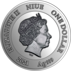 MY FIRST CAPITAL MY FIRST TREASURES 2021 NIUE 1/2 OZ SILVER COIN 1 DOLLAR