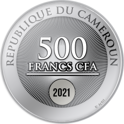 NAPOLEON BONAPARTE 200TH DEATH ANNIVERSARY 10 G 500 CFA FRANCS CAMEROON 2021