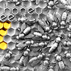 HONEY BEE 2 OZ 5 DOLLARS NIUE 2021