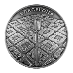BARCELONA IN DRONE'S EYES 2 OZ 2000 CFA FRANCS CAMEROON 2021