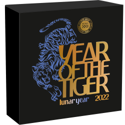 YEAR OF THE TIGER 1/2 OZ 2 CEDIS REPUBLIQUE OF GHANA 2021