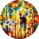 PARA POD PARASOLEM LEONID AFREMOV MIKROPUZZLE 3 OZ 20 DOLARÓW PALAU 2022