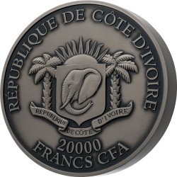 TIGER TYGRYS DE GREFF 2 KG 20000 FRANCS REPUBLIQUE DE COTE D'IVOIRE 2021