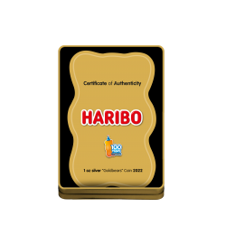 HARIBO 100th ANNIVERSARY 1 OZ SILVER COIN 5 DOLLARS SAMOA 2022