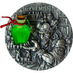 ALCHEMIST IN THE SEARCH OF IMMORTALITY 2 OZ 5 DOLLARS NIUE 2022