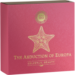 THE ABDUCTION OF EUROPA CELESTIAL BEAUTY 2 OZ 2000 FRANCS CAMEROON 2022
