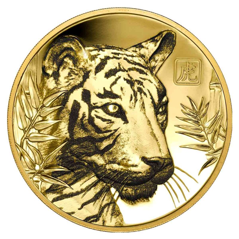 LUNAR YEAR OF THE TIGER 1 OZ 100 DOLLARS GOLD PROOF COIN NIUE 2022 ...