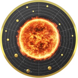 SOLAR SYSTEM THE SUN 17,5 GRAMM 500 FRANCS CFS CAMEROON 2021