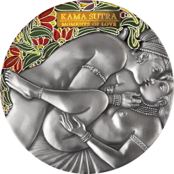 KAMA SUTRA IV MOMENTS OF LOVE 3 OZ SILVER COIN 3000 FRANCS CFA CAMEROON 2022