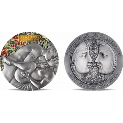 KAMA SUTRA IV MOMENTS OF LOVE 3 OZ SILVER COIN 3000 FRANCS CFA CAMEROON 2022