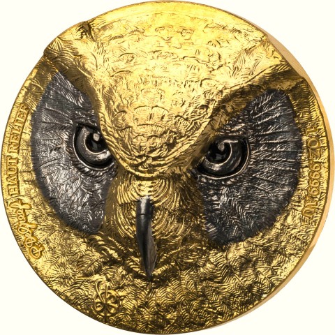 OWL EDITION SIGNATURE 1 OZ GOLD 100 FRANCS IVORY COAST 2022
