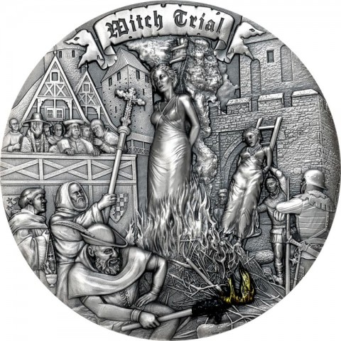 WITCH TRIAL - MISTAKES OF HUMANITY 2 OZ 5 DOLLARS NIUE 2022