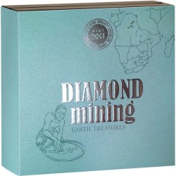 DIAMOND MINING ERTH TREASURES 50 GRAMM 2000 FRANCS CAMEROON 2023