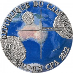 TENHAM METEORITE 50 GRAMM 2000 FRANCS CAMEROON 2022
