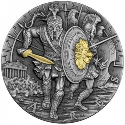 ARES GODS 1 KG 80 DOLLARS SILVER COIN NIUE 2022