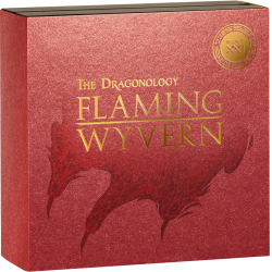 THE DRAGONOLOGY - FLAMING WYVERN 2 OZ 2000 FRANCS CAMEROON 2023