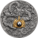 DIVINE PEARLS BLACK PEARL AND DRAGON 2 OZ 5 DOLLARS NIUE 2023