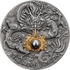 DIVINE PEARLS BLACK PEARL AND DRAGON 2 OZ 5 DOLLARS NIUE 2023