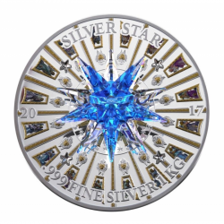 MORAVIAN STAR ST PETER'S BASILICIA CRYSTAL GIANT 100$ 1KG 2017