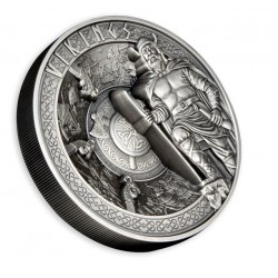 VIKINGS MULTIPLE LAYERS COLOSSUS - 25 DOLLARS 1 KG SILVER COIN SAMOA 2023