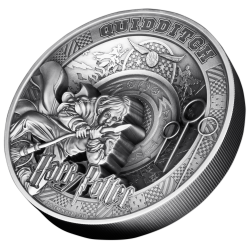 HARRY POTTER QUIDDITCH SILVER COIN MULTIPLE LAYER GIANT 1 KG 25 DOLLARS SAMOA 2023