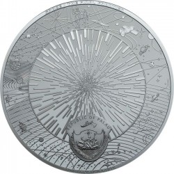 PILLARS OF CREATION & BLACK HOLE SPACE THE FINAL FRONTIER 3 OZ 20 DOLLARS SILVER COIN PALAU 2022