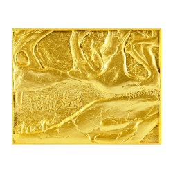 TYRANNOSAURUS REX FOSSIL 15 OZ (1OZ SILVER + 14OZ CU) SILVER GOLD PLATED COIN 5000 FRANCS TCHAD 2023