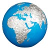 BLUE MARBLE GLOW IN THE DARK 3 OZ 5 DOLLARS BARBADOS 2023