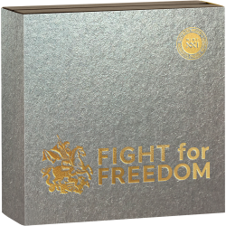 FIGHT FOR FREEDOM 5 OZ SILVER COIN 10 DOLLARS NIUE 2023