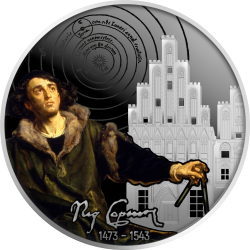 NICOLAUS COPERNICUS 550th BIRTHDAY ANNIVERSARY 17,5 GRAMM 500 FRANCS CFS SILVER COIN CAMEROON 2023