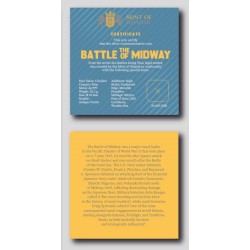 THE BATTLE OF MIDWAY - SEA BATTLES 2 OZ 5 DOLLARS SILVER COIN NIUE 2021