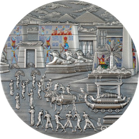 THE EGYPTIANS - AFTERLIFE & RITES OF PASSAGE 2 OZ 10 DOLLARS SILVER COIN PALAU 2023
