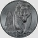 BROWN BEAR GROWING UP 2 OZ 10000 TOGROG SILVER COIN MONGOLIA 2023