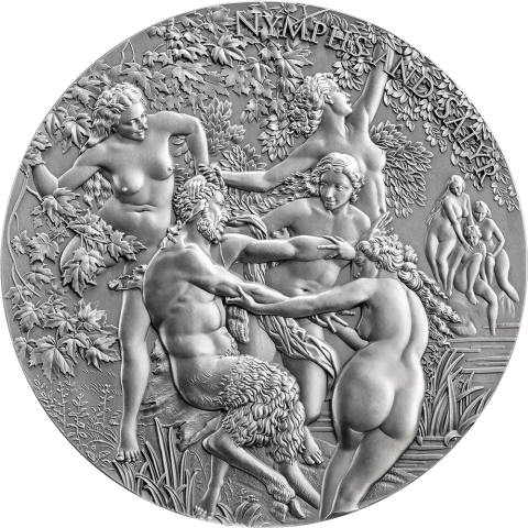 NYMPHS AND SATYR CELESTIAL BEAUTY 5 OZ 5000 FRANCS CAMEROON 2023