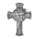 JESUS CROSS 5 OZ 25000 FRANCS SILVER COIN REPUBLIQUE DU TCHAD 2024