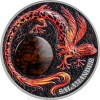 SALAMANDER CHRONICLES OF FIRE SILVER COIN 2 OZ 10 CEDIS GHANA 2024