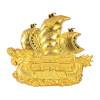 DRAGON BOAT 2 OZ GILDED 10000 FRANCS CFA SILVER COIN REPUBLIQUE DU TCHAD 2024