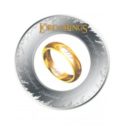 LORD OF THE RINGS THE ONE RING 2 OZ 5 DOLLARS SILVER COIN SAMOA 2024