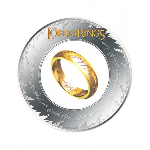LORD OF THE RINGS THE ONE RING 2 OZ 5 DOLLARS SILVER COIN SAMOA 2024