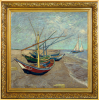 ŁODZIE RYBACKIE VINCENT VAN GOGH 1 OZ 1 DOLLAR SREBRNA MONETA NIUE 2023