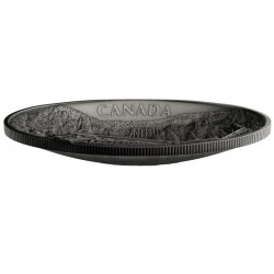100TH ANNIVERSARY OF CN OVAL & CONCAVED SHAPE SILVER COIN 250 DOLLARS 1 KG CANADA 2019