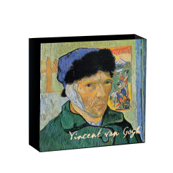 AUTOPORTRET Z ZABANDAŻOWANYM UCHEM VINCENT VAN GOGH 1 OZ 1 DOLAR SREBRNA MONETA NIUE 2023