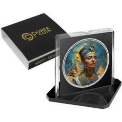 NEFERTITI - ELEGANCE IN ART - 1 OZ 2 POUNDS SILVER COIN BRITANNIA CHARLES III 2023