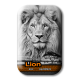 THE LION BIG FIVE AFRICA 2 OZ SILVER CAST BAR 2024