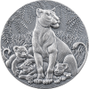 THE GRACE OF LIONESS 2 OZ 2000 FRANCS SILVER COIN CAMEROON 2024