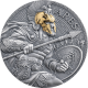 ARES MITOLOGIA GRECKA 2 OZ SREBRNA MONETA 2000 FRANCS KAMERUN 2024