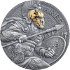 ARES MITOLOGIA GRECKA 2 OZ SREBRNA MONETA 2000 FRANCS KAMERUN 2024