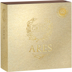 ARES MITOLOGIA GRECKA 2 OZ SREBRNA MONETA 2000 FRANCS KAMERUN 2024