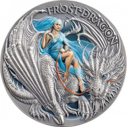 THE DRAGONOLOGY - FROST DRAGON 2 OZ 2000 FRANCS CAMEROON 2024