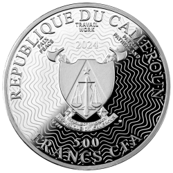 BUTTERFLIES - DIAETHRIA CLYMENA 17,50 G 500 CFA FRANCS REPUBLIC OF CAMEROON 2024